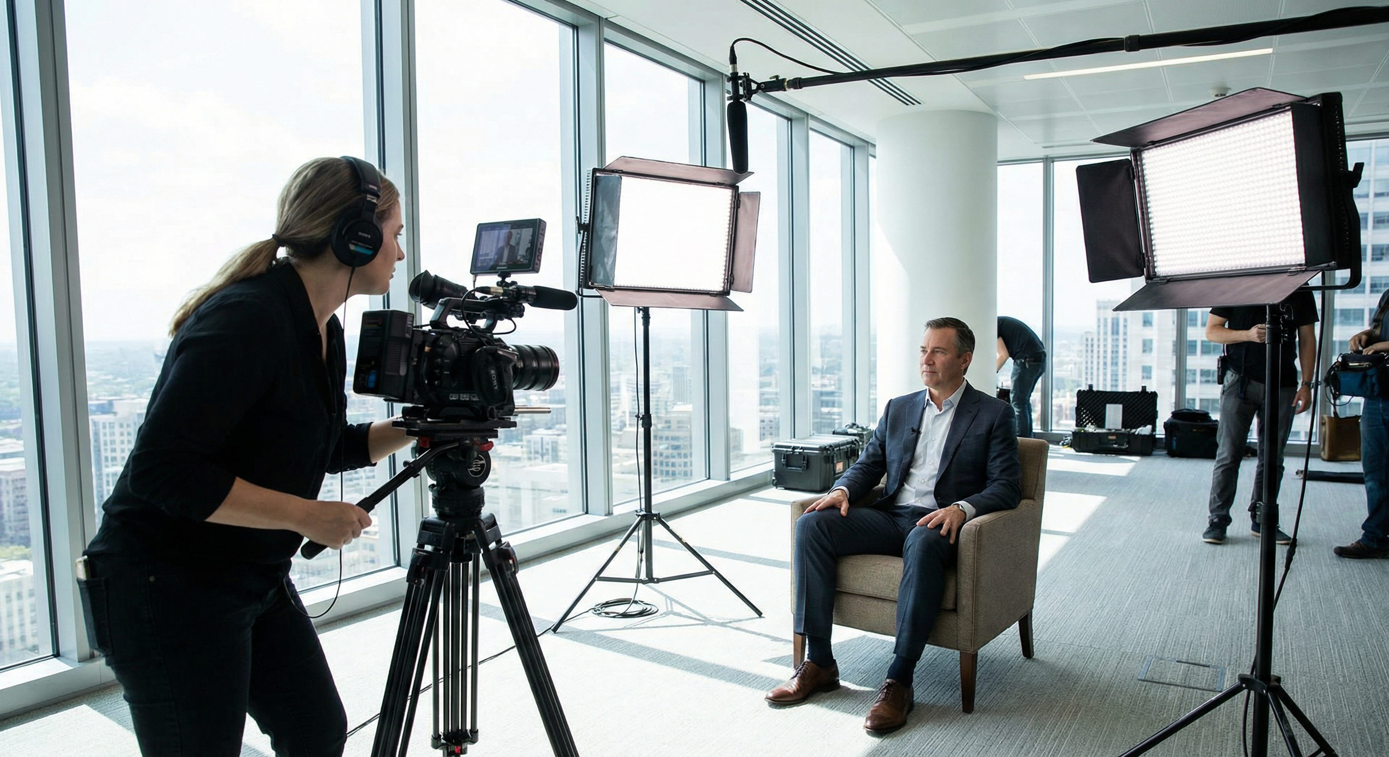 Corporate interview shoot